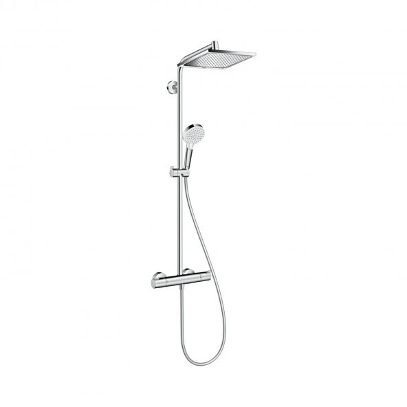 Hansgrohe Crometta E Duş Kolonu 240 1 Jet, Ecosmart, Termostat ile 27281000