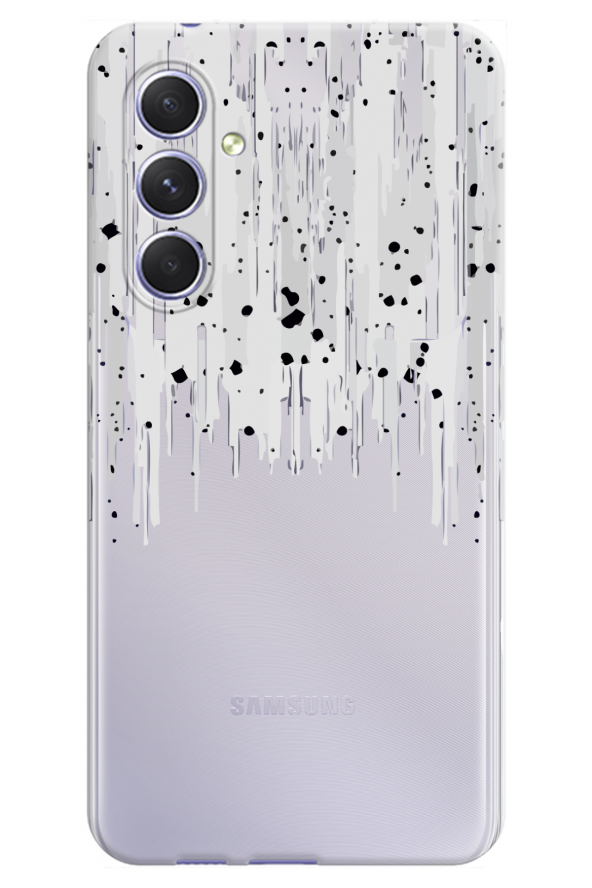 Samsung Galaxy A54 Desenli Desenli Şeffaf Kılıf