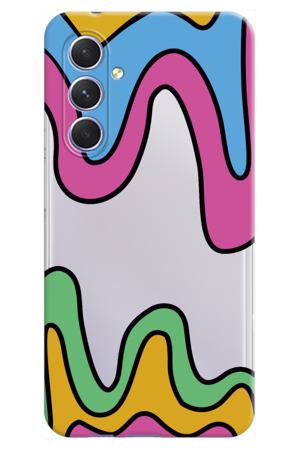 Samsung Galaxy A24 Desenli Desenli Şeffaf Kılıf