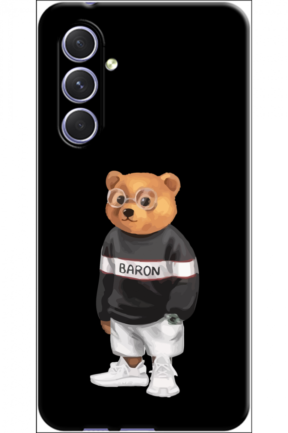 Samsung Galaxy A34 Baron Tedy Silikon Desenli Kılıf