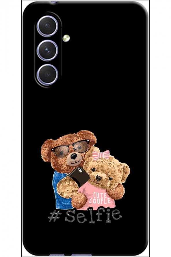 Samsung Galaxy M14 Selfy Silikon Desenli Kılıf