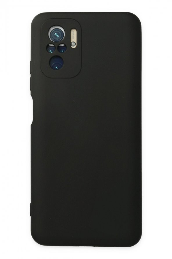 Dijimedia Xiaomi Poco M5s Kılıf Nano içi Kadife  Silikon - Siyah