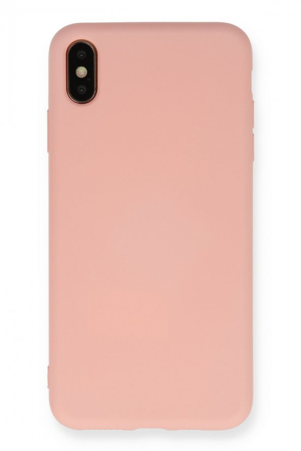 Bilişim Aksesuar Lansman iPhone XS Max Kılıf Nano içi Kadife  Silikon - Pembe