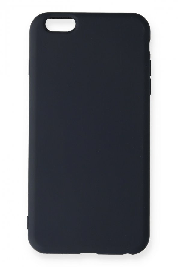 Bilişim Aksesuar Lansman iPhone 6 Plus Kılıf Nano içi Kadife  Silikon - Lacivert - 1