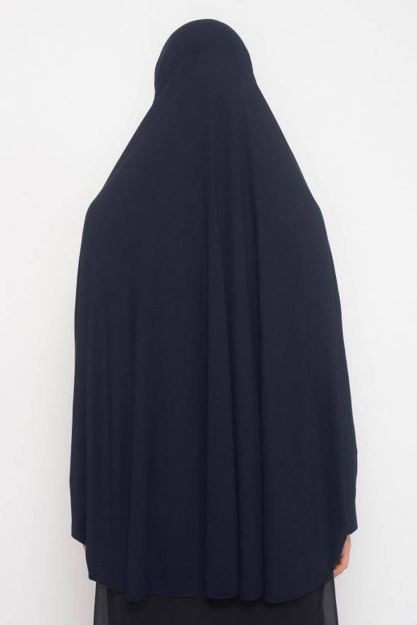 Kollu Sufle Çarşaf Üstü Peçeli Pratik Tesettür Hijab - Nikaplı Namaz Örtüsü - 5