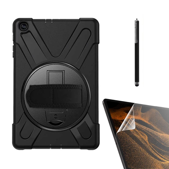 Smcase Apple iPad Mini 4 Kılıf Tablet Tank Koruma Defender Standlı df11  Nano  Kalem