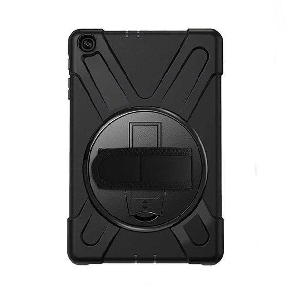 Smcase Samsung Galaxy Tab A 10.1 (2019) T510 Kılıf Tablet Tank Koruma Defender Standlı df2