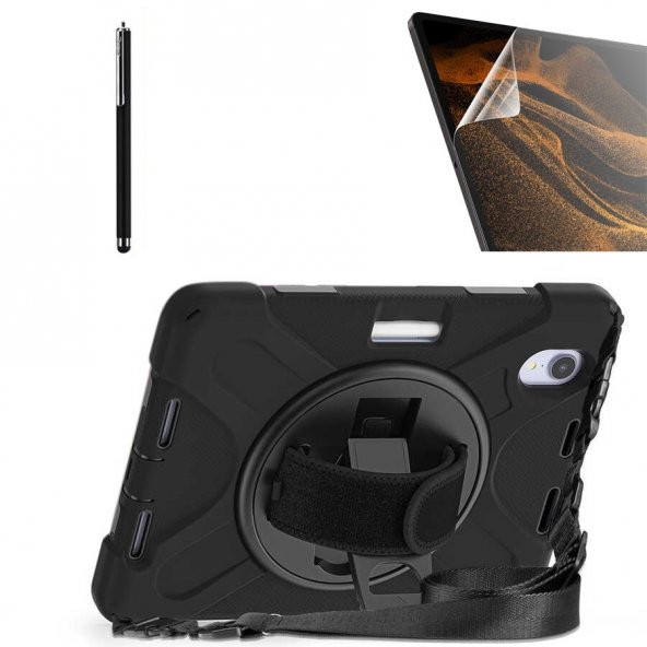 Smcase Apple iPad Mini 2021 6.Nesil Kılıf Tablet Tank Koruma Defender Standlı df22  Nano  Kalem