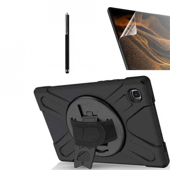 Smcase Samsung Galaxy Tab A7 10.4 T500 2020 Kılıf Tablet Tank Koruma Defender Standlı df22  Nano  Kalem