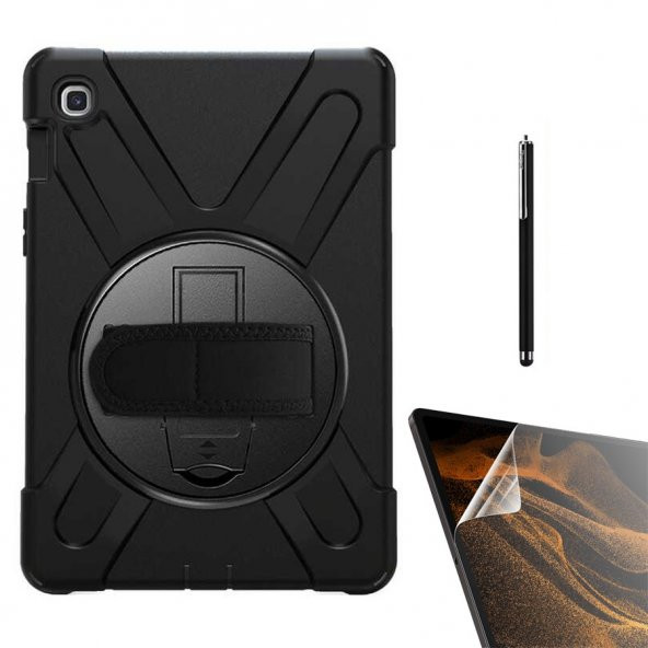 Smcase Samsung Galaxy Tab S6 Lite P610 Kılıf Tablet Tank Koruma Defender Standlı df22  Nano  Kalem