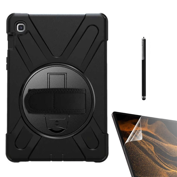 Smcase Samsung Galaxy Tab S6 Lite P610 Kılıf Tablet Tank Koruma Defender Standlı df22  Nano  Kalem