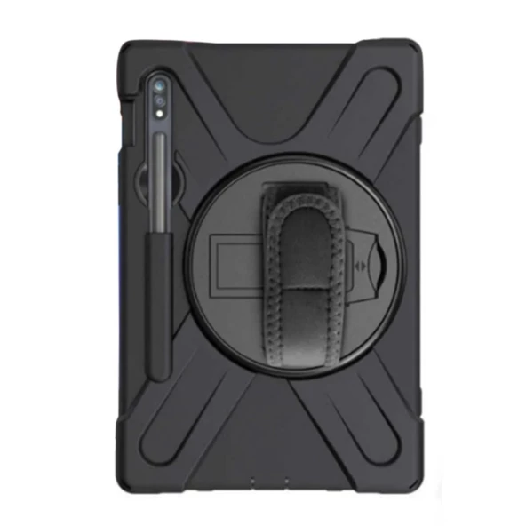 Smcase Samsung Galaxy Tab S7 Plus T970 Kılıf Tablet Tank Koruma Defender Standlı df3