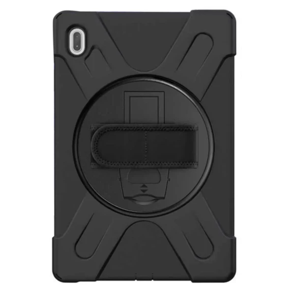 Smcase Samsung Galaxy Tab S7 Fe T730 Kılıf Tablet Tank Koruma Defender Standlı df3