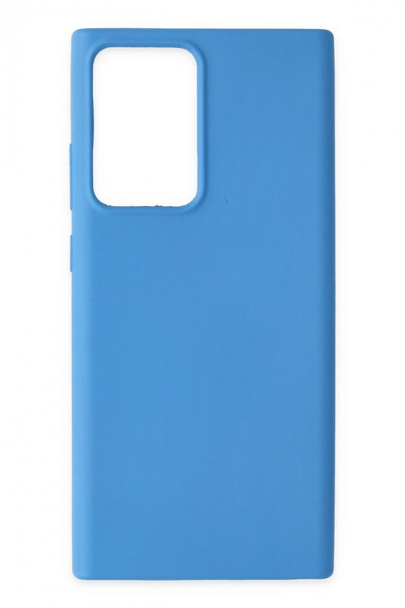 Dijimedia Samsung Galaxy Note 20 Ultra Kılıf Nano içi Kadife  Silikon - Mavi