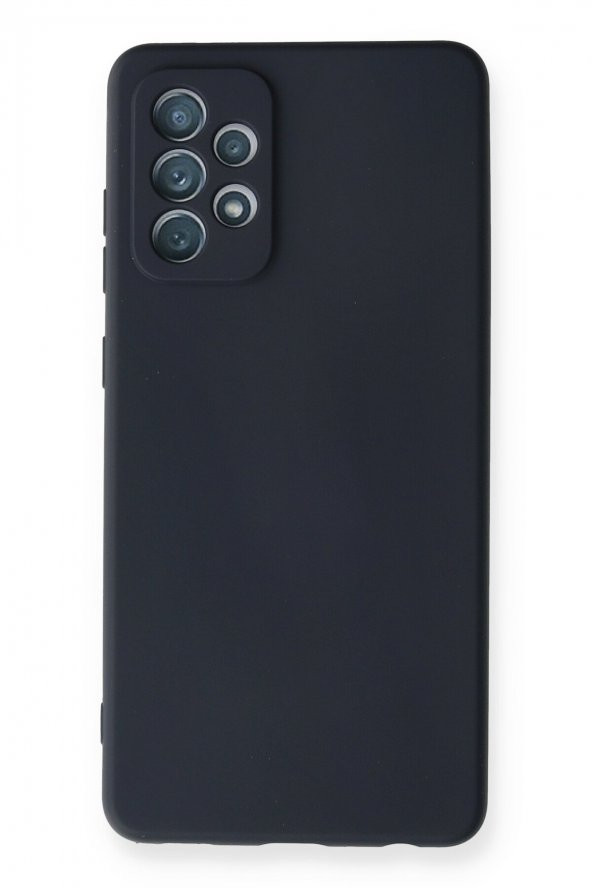 Dijimedia Samsung Galaxy A72 Kılıf Nano içi Kadife  Silikon - Lacivert