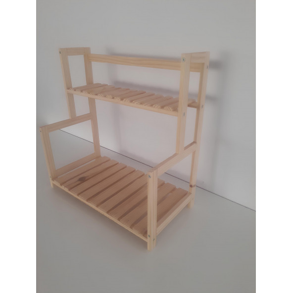 Petek Home Life tezgah üstü düzenleyici çok amaçlı ahşap raf - 4