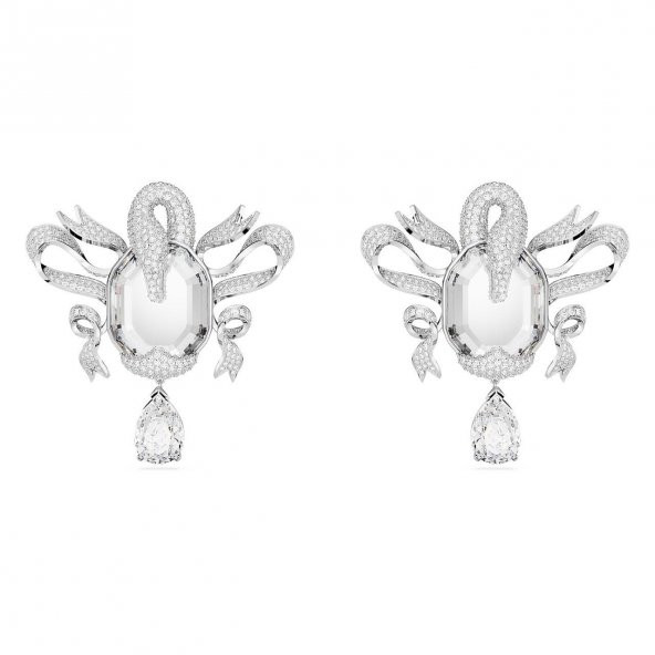 5650895 Swarovski Küpe Fashıon Swan:Ce L Cry/Rhs