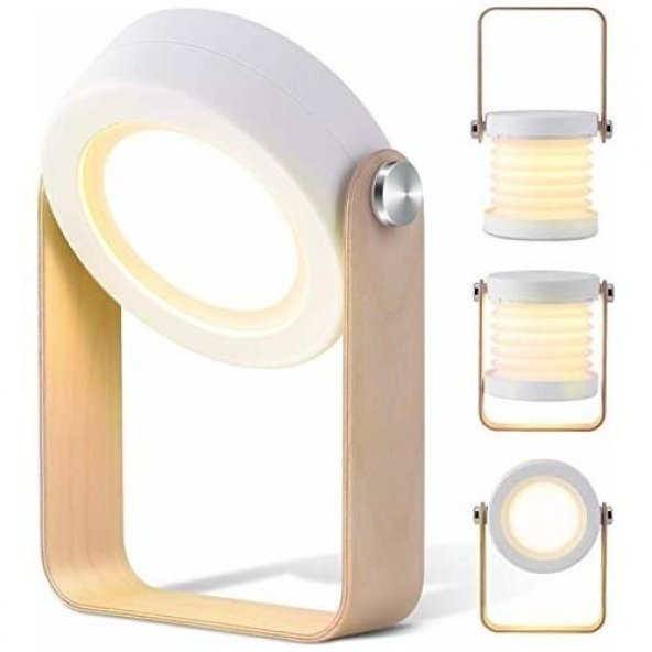 Katlanabilir Dokunmatik Kısalabilir USB Şarj Edilebilir LED Gece Lambası - 2