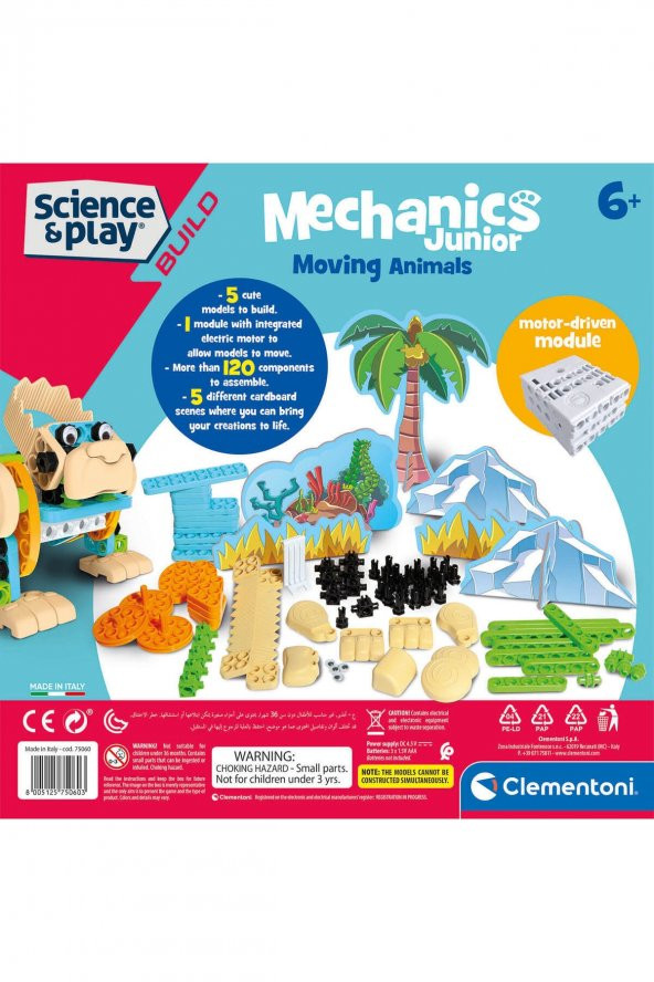 Clementoni 75060 Mekanik Laboratuvarı Junior Hareketli Hayvanlar - 3