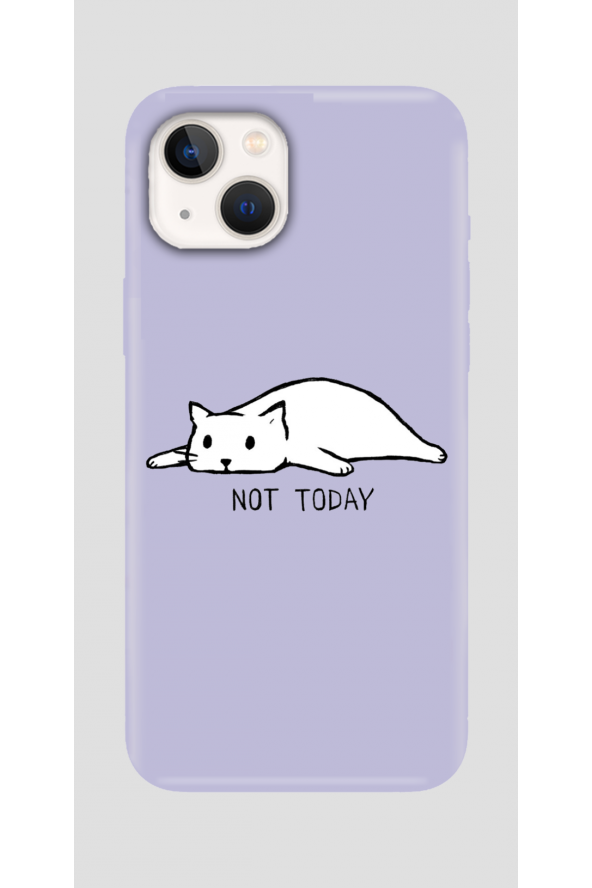 iphone 13 Mini Kılıf Not Today Baskılı Lansman Silikon Kılıf Kapak