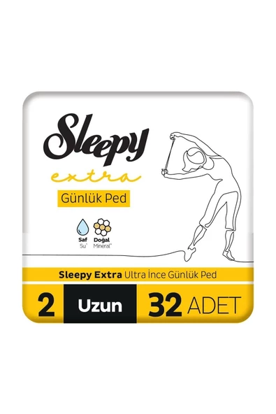 Sleepy Extra Ultra İnce Günlük Ped Boy 2 Uzun 32'li