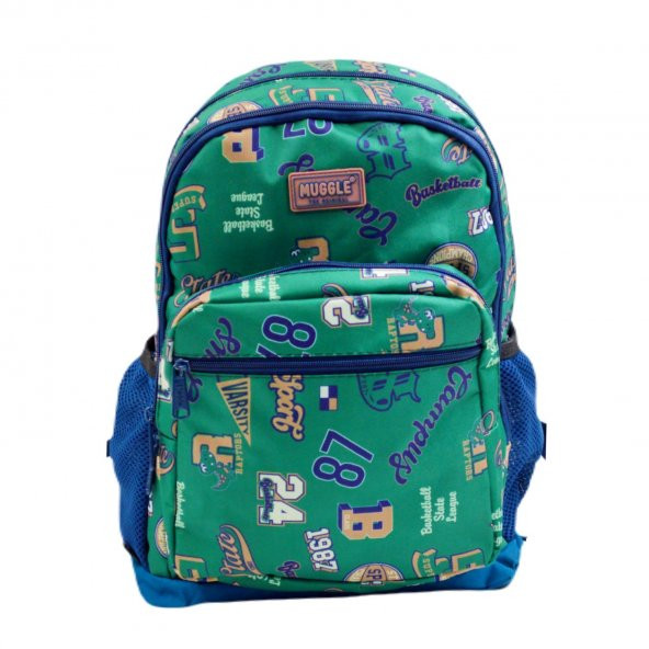 Muggle 4 Bölmeli Ot-Sport Okul Sırt Çantası Koyu Yeşil MU-0341 ürün görseli