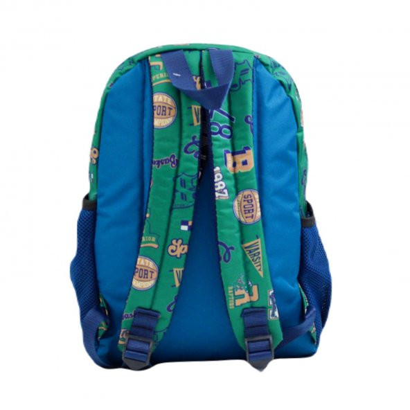 Muggle 4 Bölmeli Ot-Sport Okul Sırt Çantası Koyu Yeşil MU-0341 - Resim 3