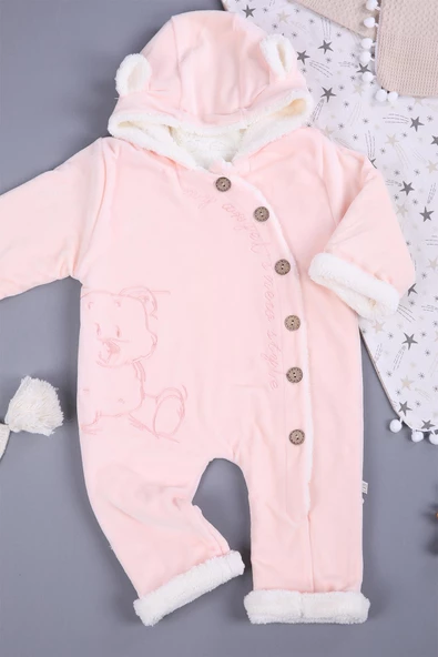 Babyhola Velsoft Astarlı Kışlık Bebek Çocuk Tulum 3200 - 4