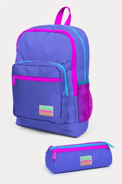 Coral High Kids 2'li Okul Çanta Seti - Kız Çocuk Lavanta - 1