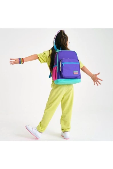 Coral High Kids Mor Renk Detaylı 2'li Okul Çanta Seti - Kız Çocuk - 2