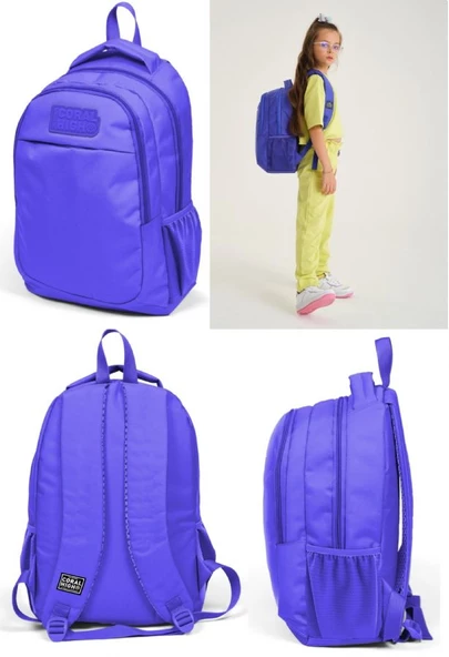 Coral High İlkokul Çanta Takımı Lavanta Kız Çocuk Okul Çantası Seti - Resim 3