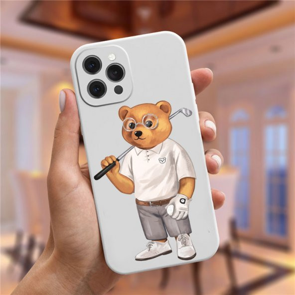 Apple iphone 12 Pro Kılıf Golfparty Teddy Bear Lansman Silikon Kılıf Kapak