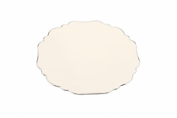 Porland Tide Platin Düz Tabak 27 cm 04ALM007289 - Resim 3