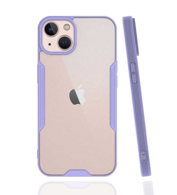 Apple iPhone 14 Kılıf Zore Parfe Kapak Kılıf  Mor