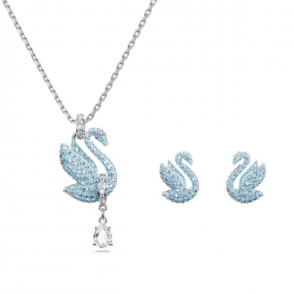 5660597 Swarovski Set Iconic Swan:Set Blue Rc05/Rhs