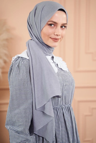 Elegant Serisi Gri Şal -55 - 2