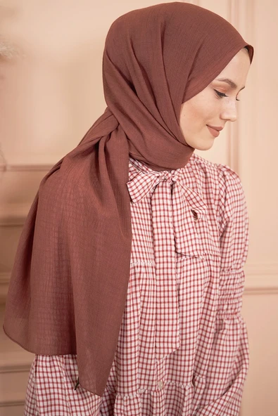 Elegant Serisi Koyu Kiremit Şal - 1