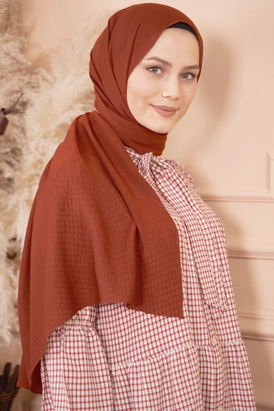 Elegant Serisi Kiremit Şal - Resim 2