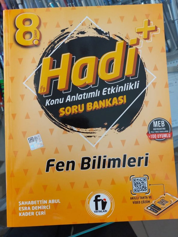 8.sınıf Hadi + Fen Bilimleri Konu Anlatımlı Etkinlikli Soru Bankası Fi Yayınları