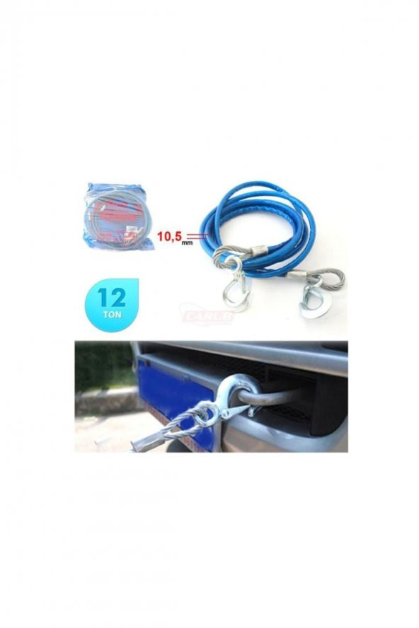Çekme Halatı 12 Ton Çelik Izoleli