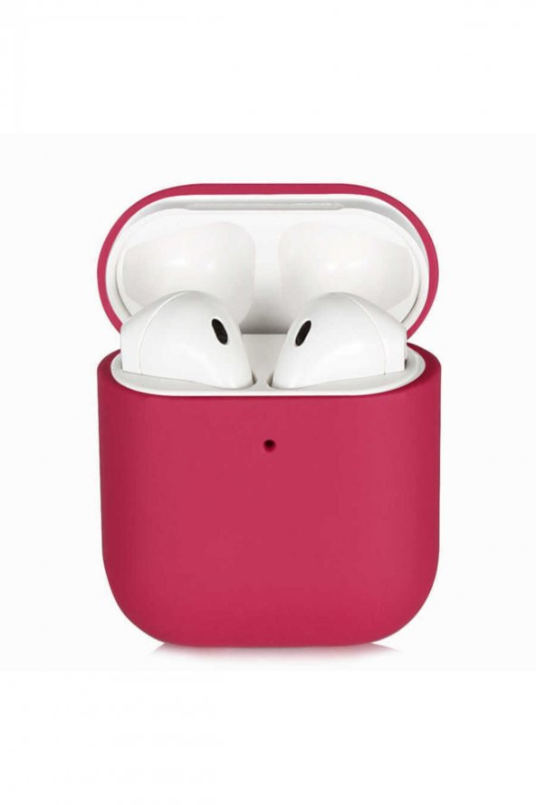 Apple Airpods Kılıf Zore Silk Silikon Renk Pembe