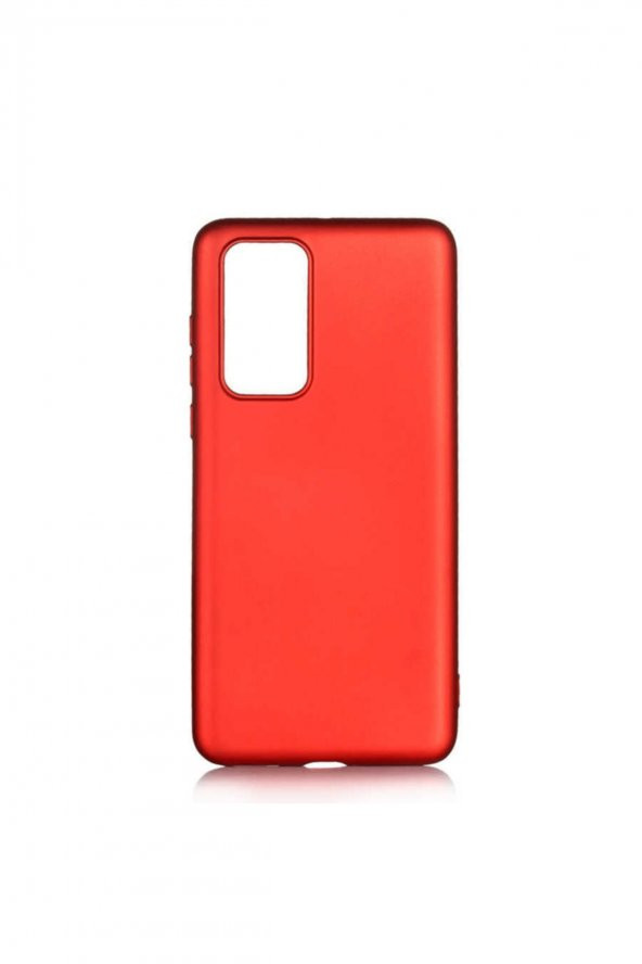 Huawei P40 Kılıf Zore Premier Silikon Renk Kırmızı