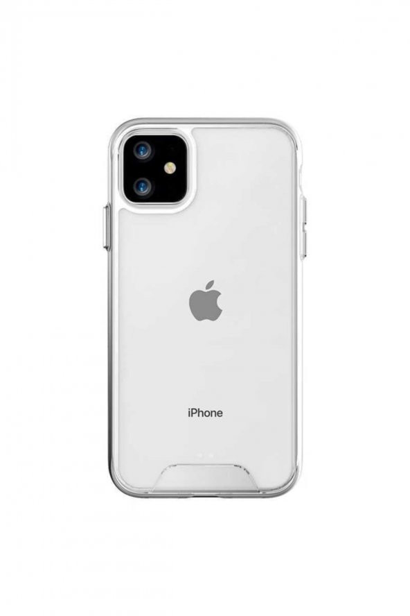 Apple Iphone 11 Kılıf Zore Gard Silikon Renksiz
