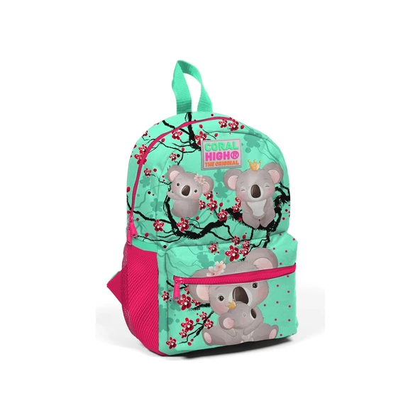 Coral High Kids Neon Mercan Iki Bölmeli Anaokul Sırt Çantası 23513 ürün görseli