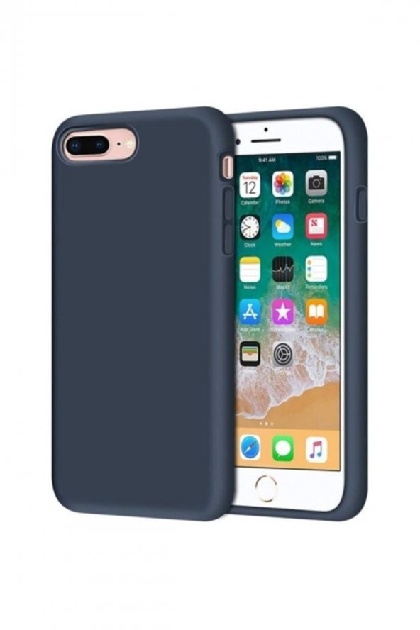 Bilişim Aksesuar Apple iphone 7 Plus 8 Plus Içi Kadife Lansman Silikon Kılıf