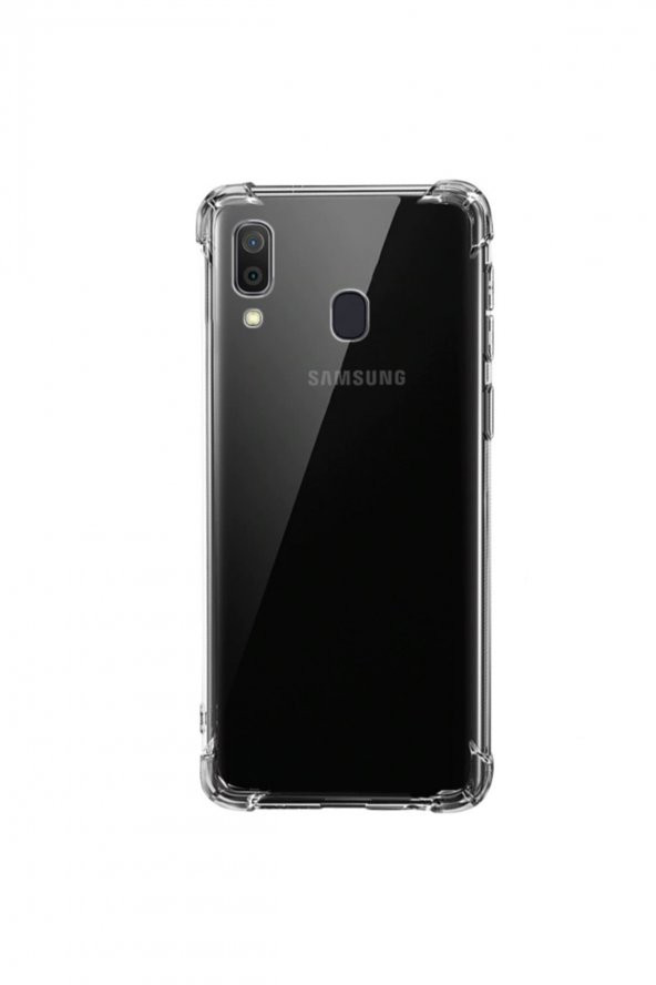 Samsung Galaxy A01 Kılıf Antishock Silikon Köşeli Şeffaf Airbag Arka Kapak
