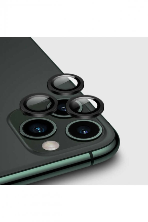 Apple Iphone 12 Pro Cl-02 Kamera Lens Koruyucu Renk Siyah