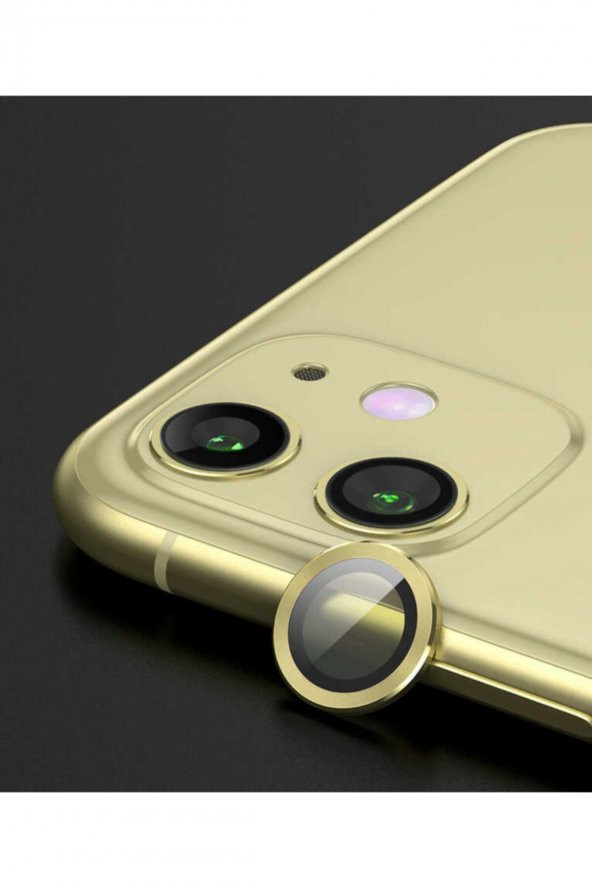 Iphone 12 Uyumlu Mini Cl-02 Kamera Lens Koruyucu Gold