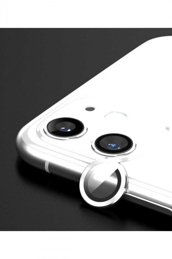 Iphone 11 Uyumlu Cl-02 Kamera Beyaz Lens Koruyucu