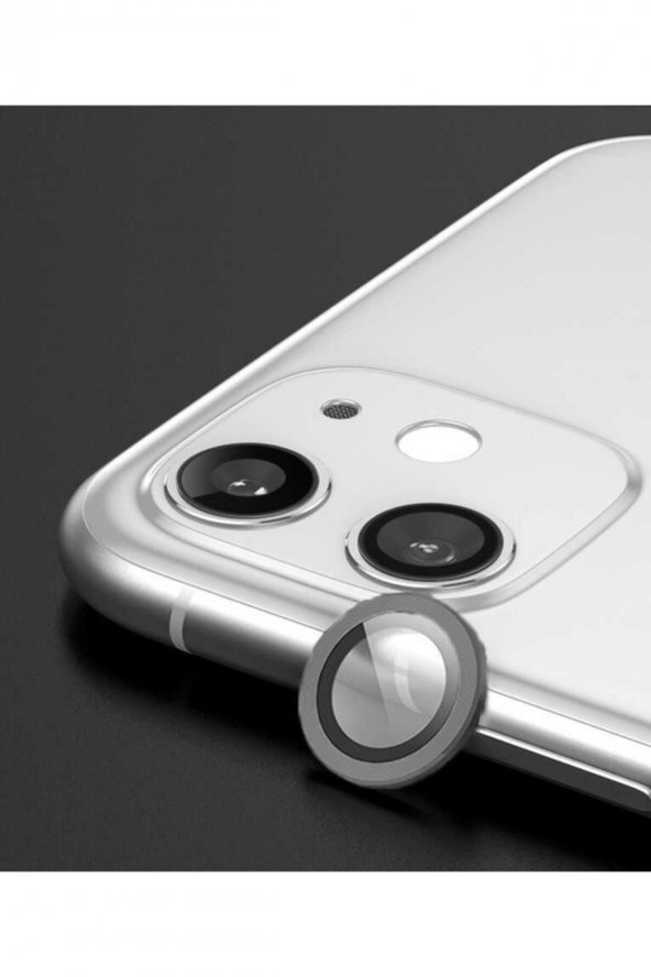 Iphone 11 Cl-02 Uyumlu Gri Kamera Lens Koruyucu
